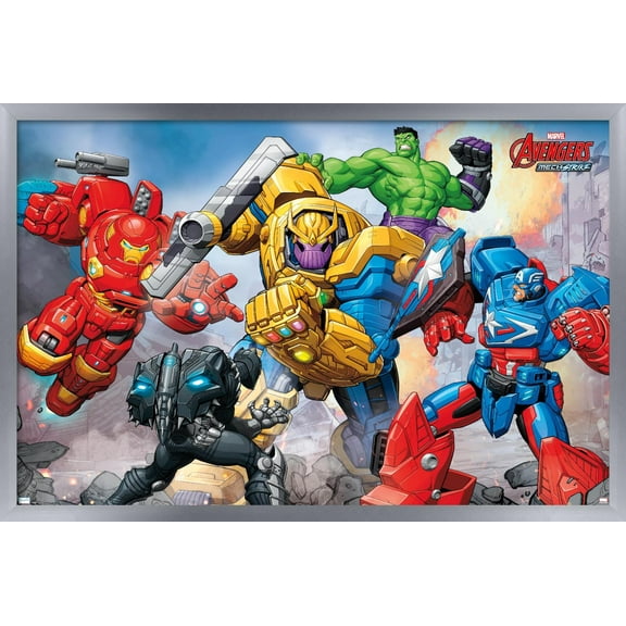 Marvel Avengers: Mechstrike - Battle Wall Poster, 14.725" x 22.375", Framed