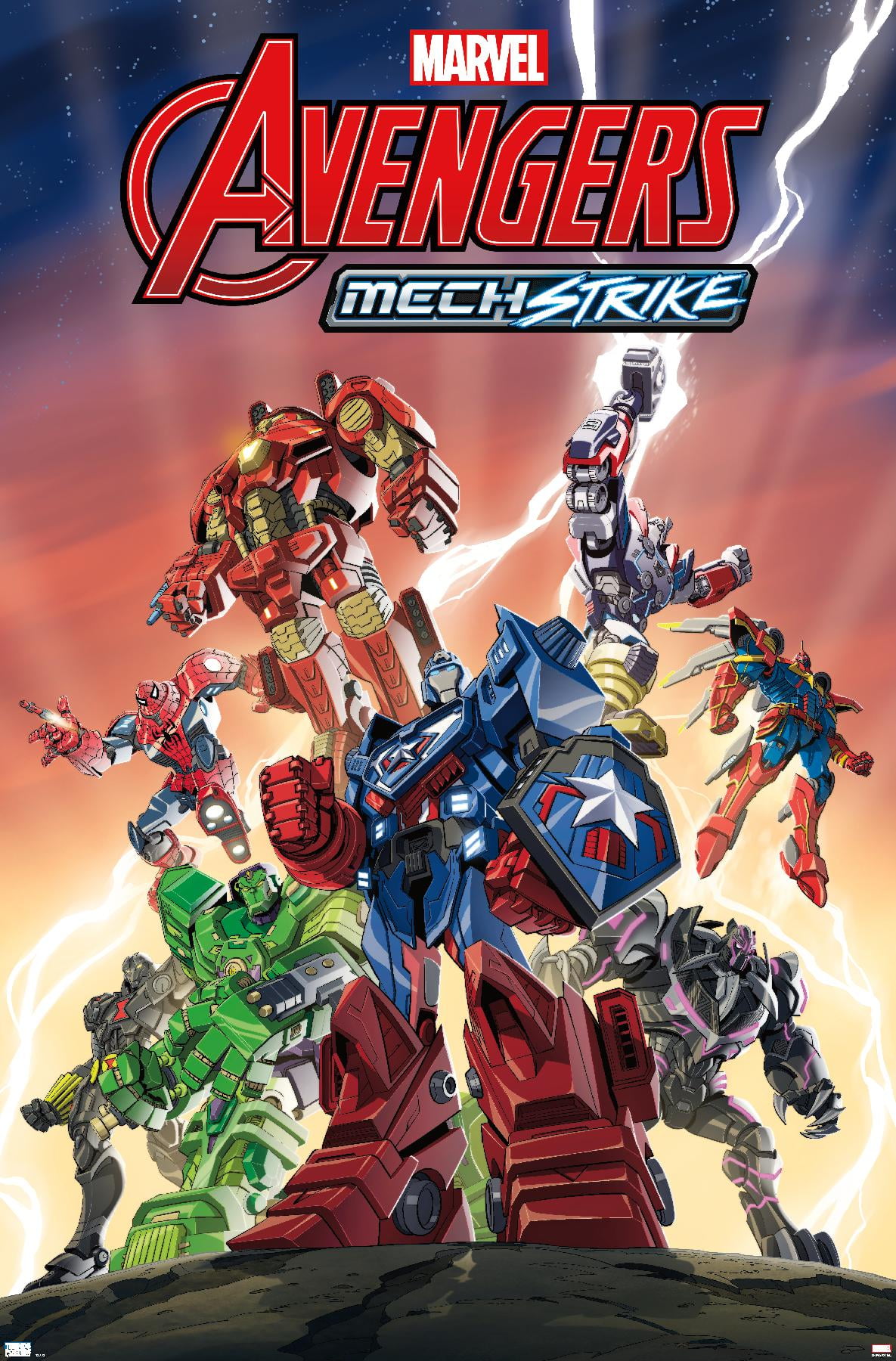 Marvel Avengers: Mechstrike - Group Wall Poster, 22.375" x 34", Framed