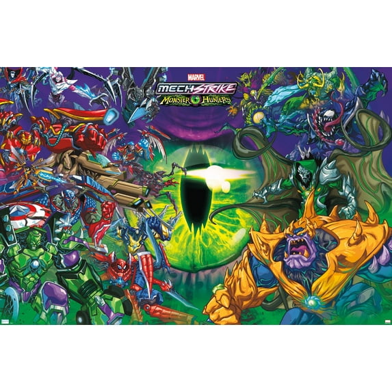 Marvel Avengers: Mechstrike Monster Hunters - Battle Wall Poster, 14.725" x 22.375"