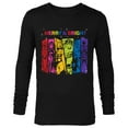 thumbnail image 1 of Marvel Avengers Merry & Bright Retro Holiday Christmas - Long Sleeve T-Shirt for Men - Customized-Black, 1 of 5