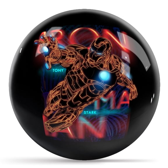 Marvel - Avengers - Neon Iron Man 10lb Bowling Ball