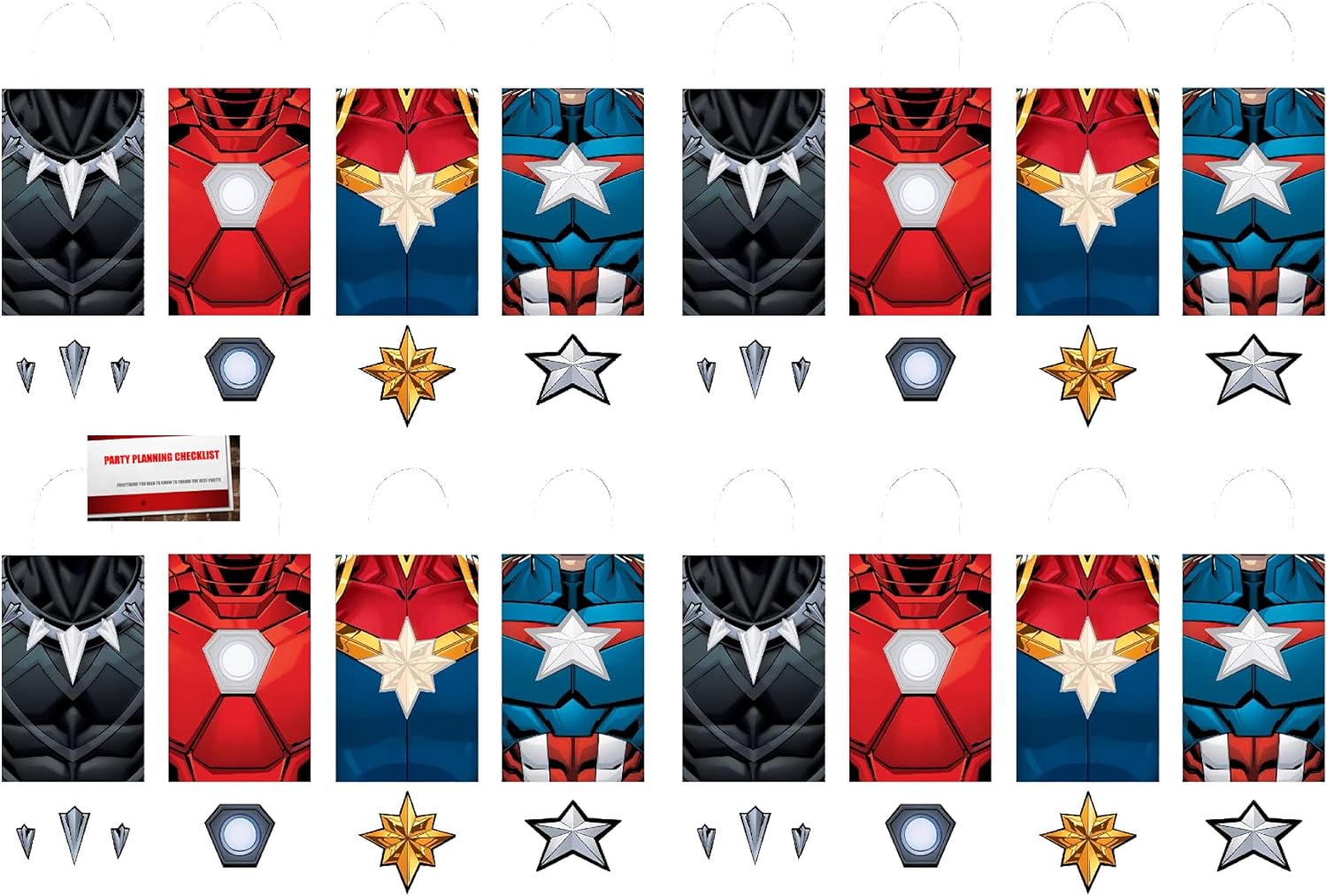 Marvel Avengers Party Favor Box Bags Loot Treat Candy Boxes for Kids