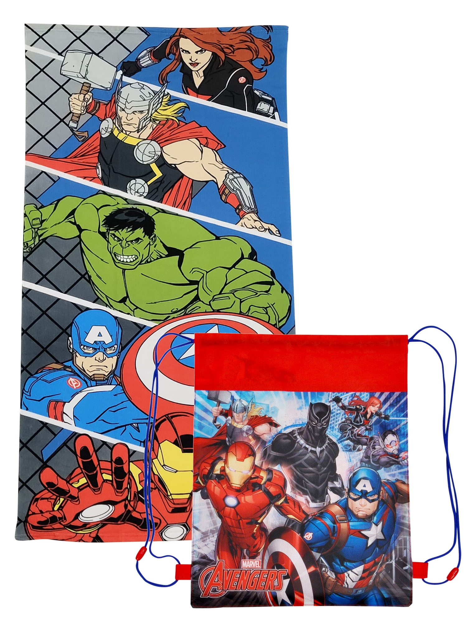 Marvel Avengers Pool Towel and Sling Bag Thor Hulk Kuwait Ubuy