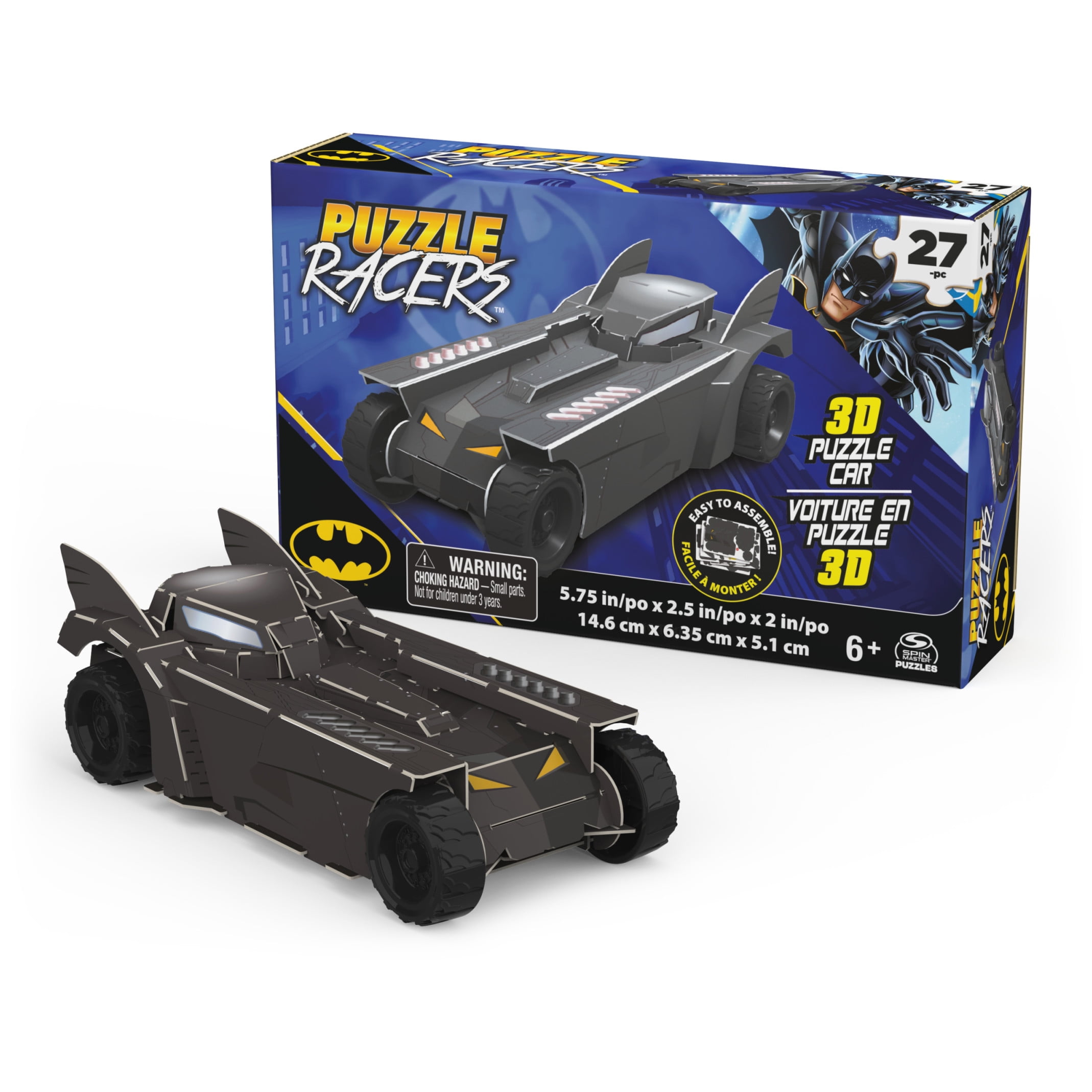 Spin Master Games Marvel Avengers Batmobile 27-Piece 3D Puzzle for Ages ...