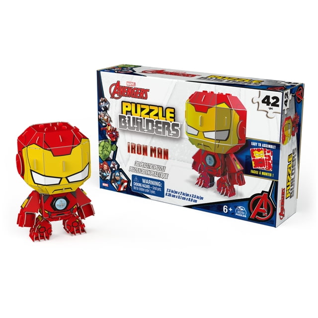 Marvel Avengers, Puzzle Builders Iron Man 42Piece, for Ages 6