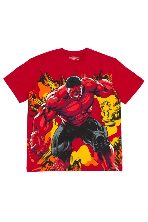 Avengers Red Hulk Matching Family T-Shirt Adult