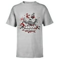 thumbnail image 1 of Marvel Avengers Red and Gray Stylized Cute Happy New Year - Short Sleeve T-Shirt for Kids - Customized-Athletic Heather, 1 of 5