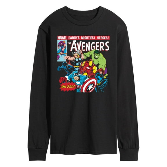 Marvel - Avengers Retro Comic - Men's Long Sleeve Graphic T-Shirt
