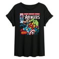 thumbnail image 1 of Marvel - Avengers Retro Comic - Women's Oversized Graphic T-Shirt, 1 of 4