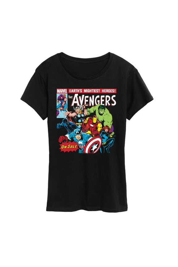 - Avengers Retro Comic - Women's Short Sleeve Graphic T-Shirt