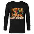 thumbnail image 1 of Marvel Avengers Retro Vintage Seventies Comic Happy New Year - Long Sleeve T-Shirt for Men - Customized-Black, 1 of 5