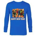 thumbnail image 1 of Marvel Avengers Retro Vintage Seventies Comic Happy New Year - Long Sleeve T-Shirt for Men - Customized-Navy, 1 of 5