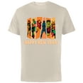 thumbnail image 1 of Marvel Avengers Retro Vintage Seventies Comic Happy New Year - Short Sleeve Cotton T-Shirt for Adults - Customized-Natural, 1 of 5