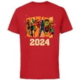 thumbnail image 1 of Marvel Avengers Retro Vintage Seventies Comic New Year 2024 - Short Sleeve Cotton T-Shirt for Adults - Customized-Red, 1 of 5