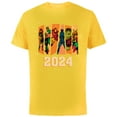 thumbnail image 1 of Marvel Avengers Retro Vintage Seventies Comic New Year 2024 - Short Sleeve Cotton T-Shirt for Adults - Customized-Yellow, 1 of 5