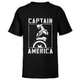thumbnail image 1 of Marvel Avengers Sam Wilson Captain America Handbill - Short Sleeve T-Shirt for Kids - Customized-Black, 1 of 5
