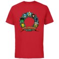 thumbnail image 1 of Marvel Avengers Santa’s Super Helpers Faces Retro Holiday - Short Sleeve Cotton T-Shirt for Adults - Customized-Red, 1 of 5