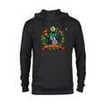 thumbnail image 1 of Marvel Avengers Santa’s Super Helpers Wreath Retro Holiday - Pullover Hoodie for Adults - Customized-Black, 1 of 5