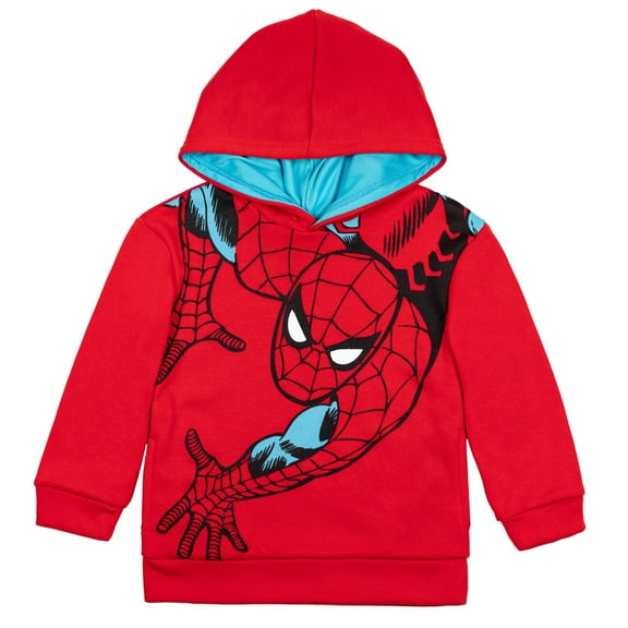 Marvel Avengers Spider-Man Big Boys Fleece Pullover Hoodie Toddler to Big Kid
