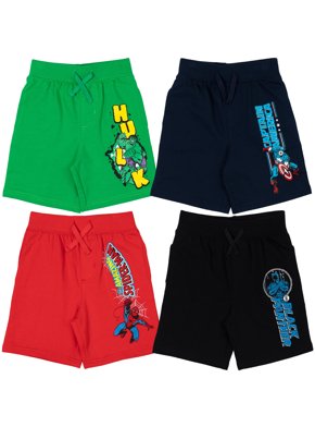 Babyhug Marvel Cotton Terry Knit Shorts with Spiderman Print - Blue main image 0
