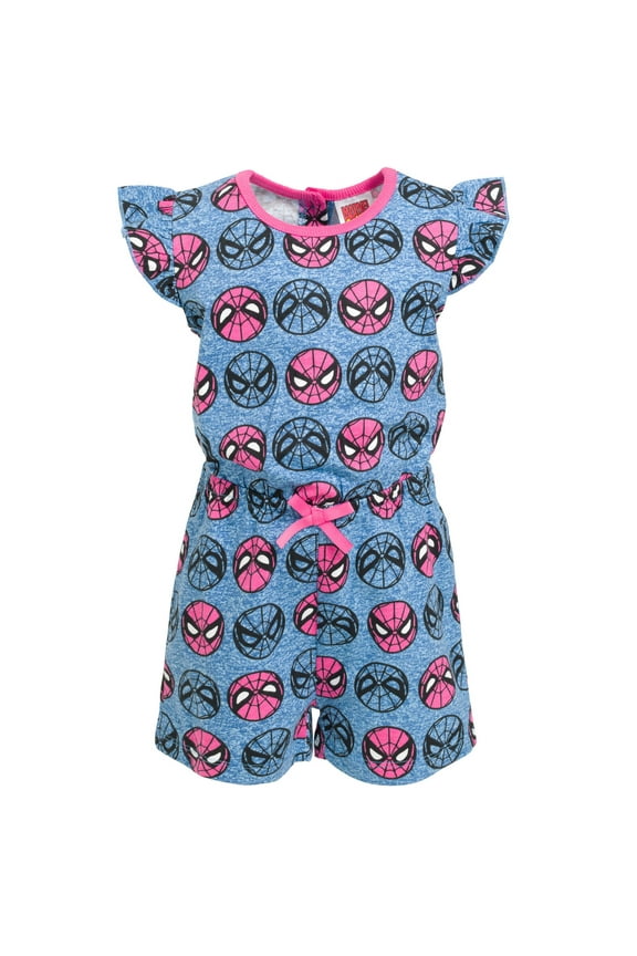Avengers Spider Man French Terry Romper (Toddler & Little Girl's)