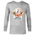 thumbnail image 1 of Marvel Avengers & Spider-Man Happy New Year Super Hero Style - Long Sleeve T-Shirt for Men - Customized-Athletic Heather, 1 of 5