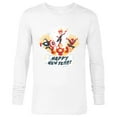 thumbnail image 1 of Marvel Avengers & Spider-Man Happy New Year Super Hero Style - Long Sleeve T-Shirt for Men - Customized-White, 1 of 5