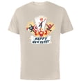 thumbnail image 1 of Marvel Avengers & Spider-Man Happy New Year Super Hero Style - Short Sleeve Cotton T-Shirt for Adults - Customized-Natural, 1 of 5