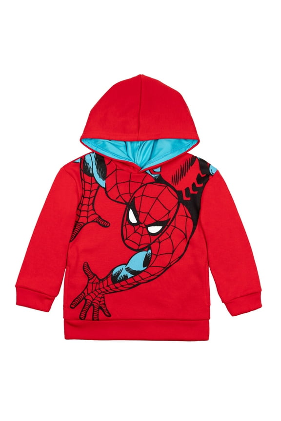 Avengers Spider-Man Little Boys Fleece Pullover Hoodie Toddler to Big Kid