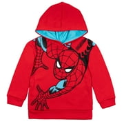 Marvel Avengers Spider-Man Little Boys Fleece Pullover Hoodie Toddler to Big Kid