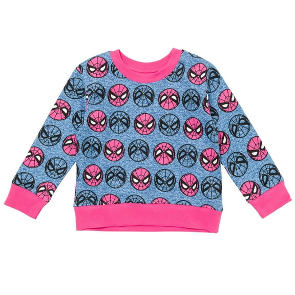 Marvel Avengers Spider-Man Little Girls Sweatshirt Toddler to Big Kid