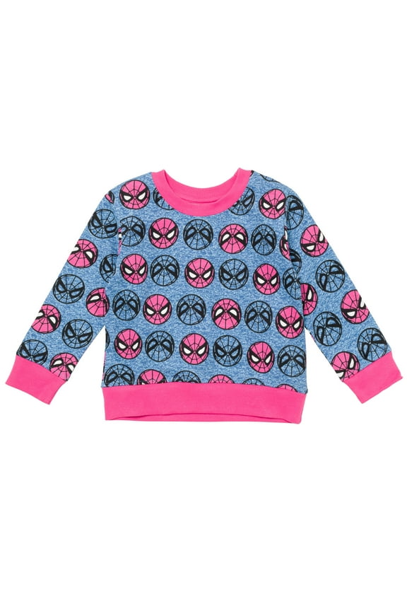 Avengers Spider-Man Little Girls Sweatshirt Toddler to Big Kid