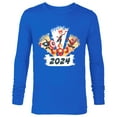 thumbnail image 1 of Marvel Avengers & Spider-Man New Year 2024 Super Hero Style - Long Sleeve T-Shirt for Men - Customized-Navy, 1 of 5