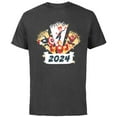 thumbnail image 1 of Marvel Avengers & Spider-Man New Year 2024 Super Hero Style - Short Sleeve Cotton T-Shirt for Adults - Customized-Charcoal, 1 of 5