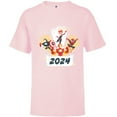 thumbnail image 1 of Marvel Avengers & Spider-Man New Year 2024 Super Hero Style - Short Sleeve T-Shirt for Kids - Customized-Soft Pink, 1 of 5