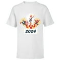 thumbnail image 1 of Marvel Avengers & Spider-Man New Year 2024 Super Hero Style - Short Sleeve T-Shirt for Kids - Customized-White, 1 of 5