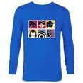 thumbnail image 1 of Marvel Avengers Spider-Man Super Hero Masks and Icons Retro - Long Sleeve T-Shirt for Men - Customized-Navy, 1 of 5