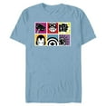 thumbnail image 1 of Marvel Avengers Spider-Man Super Hero Masks and Icons Retro - Short Sleeve Blended T-Shirt for Adults - Customized-Ocean Blue, 1 of 5