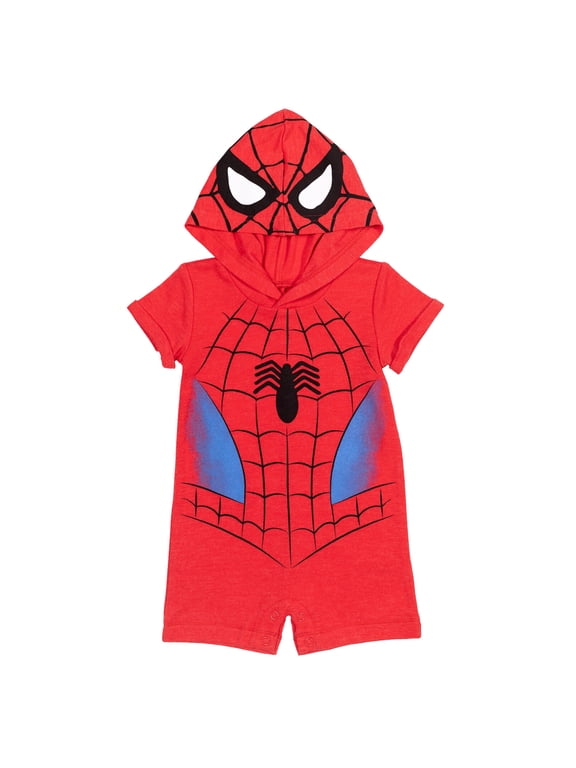 Avengers Spider-Man Toddler Boys Short Sleeve Romper Spiderman 5T