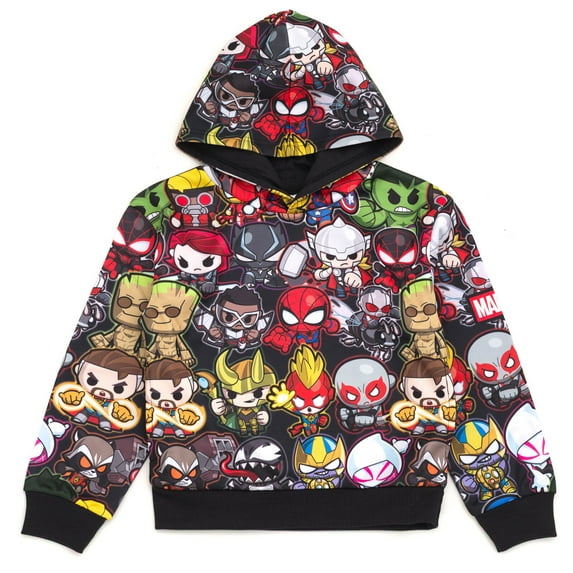 Marvel Avengers Spider-Man Venom Iron Man Fleece Pullover Hoodie Toddler to Big Kid