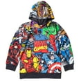 thumbnail image 1 of Marvel Avengers Spider-Man Venom Iron Man Little Girls Fleece Pullover Hoodie Toddler to Big Kid, 1 of 5