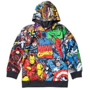 MARVEL Avengers Spider-Man Venom Iron Man Little Girls Fleece Pullover Hoodie Toddler to Big Kid