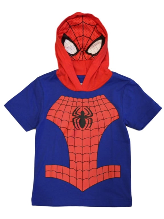 Avengers Spiderman Hooded T-Shirt with Mask (Toddler Boys & Little Boys)