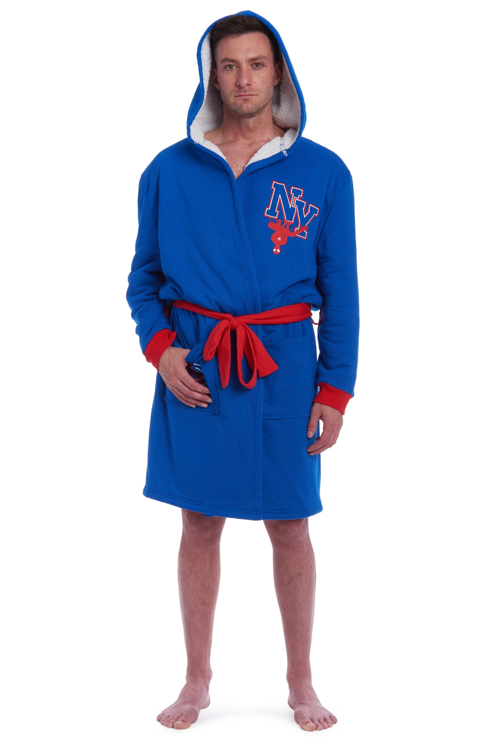 Marvel Robe Marvel Avengers Spiderman Mens French Terry Fur Long Sleeve Pajama Robe ...