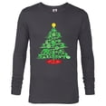 thumbnail image 1 of Marvel Avengers Super Hero Christmas Tree Holiday - Long Sleeve T-Shirt for Men – Customized-Charcoal Heather, 1 of 5