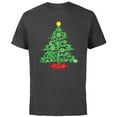 thumbnail image 1 of Marvel Avengers Super Hero Christmas Tree Holiday - Short Sleeve Cotton T-Shirt for Adults - Customized-Charcoal, 1 of 5