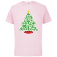 thumbnail image 1 of Marvel Avengers Super Hero Christmas Tree Holiday - Short Sleeve Cotton T-Shirt for Adults - Customized-Soft Pink, 1 of 5
