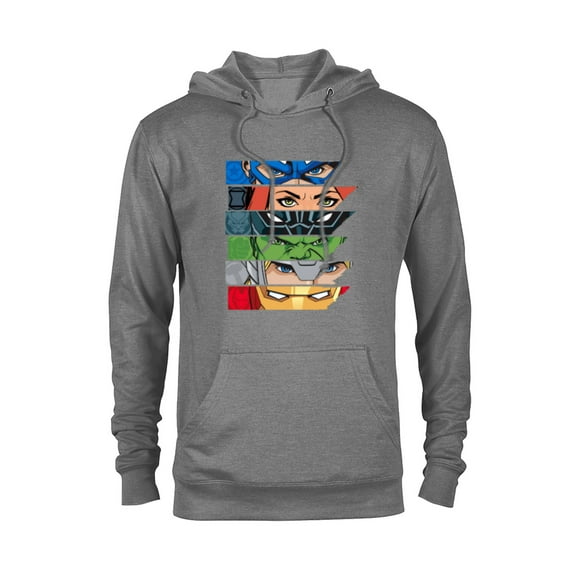 Marvel Avengers Super Hero Eyes - Pullover Hoodie for Adults - Customized-Athletic Heather