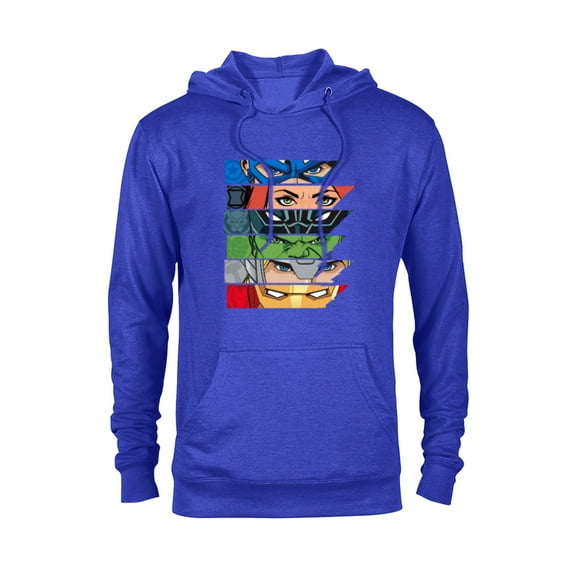 Marvel Avengers Super Hero Eyes - Pullover Hoodie for Adults - Customized-Royal