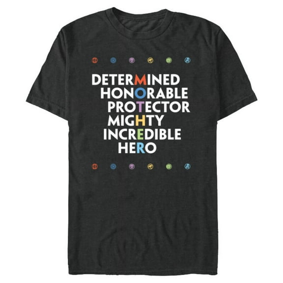 Marvel Avengers Super Hero Mother's Day - Short Sleeve Blended T-Shirt for Adults - Customized-Dark Heather